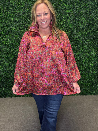 The Adrienne Luxe Ruffle Blouse