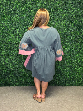 Easel Embroidered Girly Dress