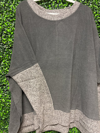 Box Cut Sweater-White Birch FINAL SALE