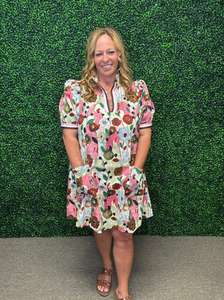 Entro Poppy Floral Mini Dress