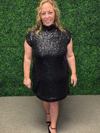 Sequin Spark Mini Dress