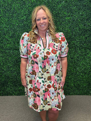 Entro Poppy Floral Mini Dress