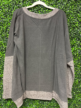 Box Cut Sweater-White Birch FINAL SALE