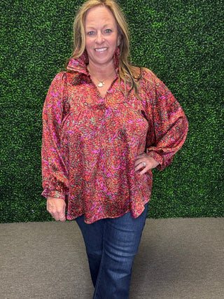 The Adrienne Luxe Ruffle Blouse