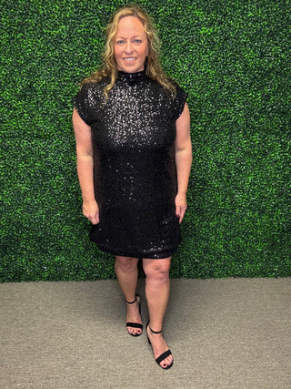 Sequin Spark Mini Dress