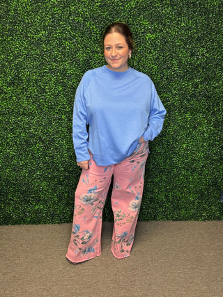 Floral Twill Pants by Easel FINAL SALE