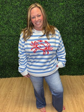 Polagram Crab Striped Sweater