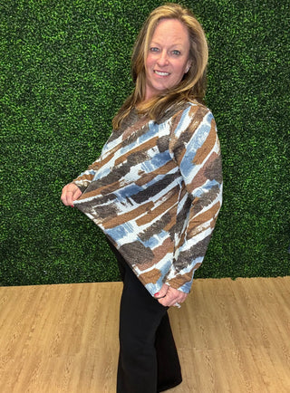 Aryeh Blue Fun Top