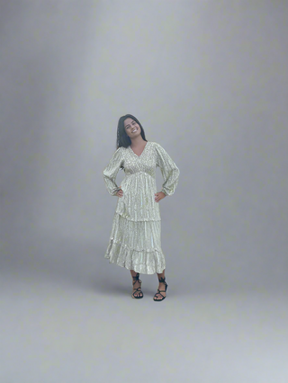 Jodifl Avocado Bloom Midi Dress Final Sale