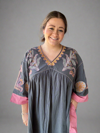 Easel Embroidered Girly Dress