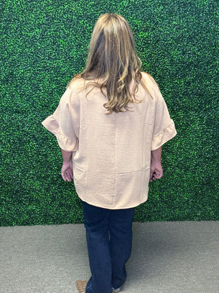 Ruffle Sleeves Blouse