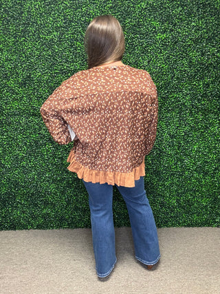 Easel Velvet Bow Front Top