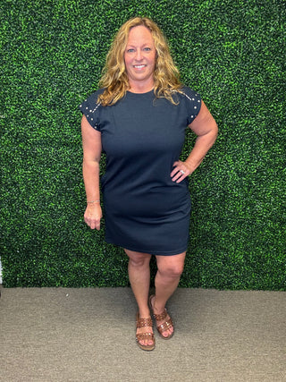 The Navy Shift Dress