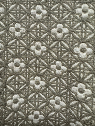 Easel Grey Flower Knit Top