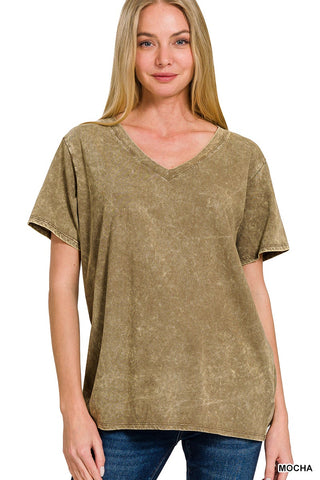 Zenana V Neck Tee