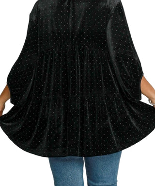 Blingy Velvet Tunic or Mini