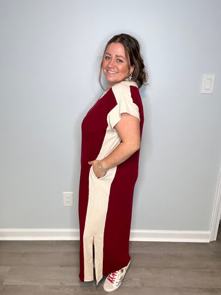 Long Love Burgundy Dress