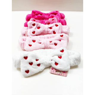 Heart Embroidered Shower Headband