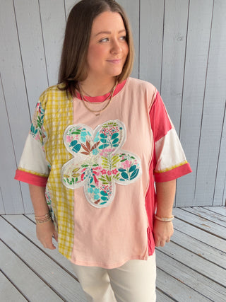 Flower Patch Floral Top-Easel
