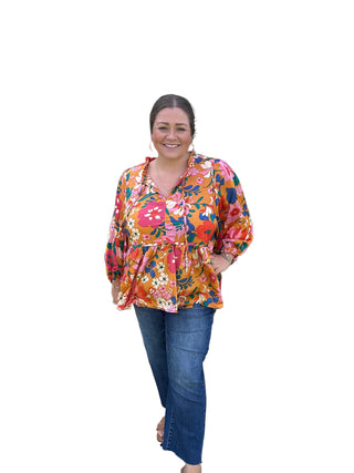 Flowers Baby Top FINAL SALE