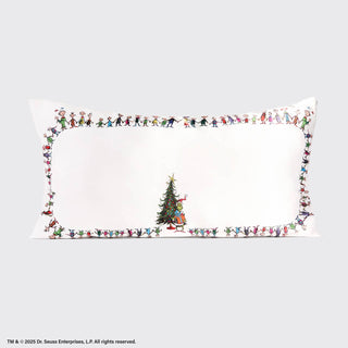 KITSCH The Grinch x Kitsch Satin Pillowcase in Whoville - King