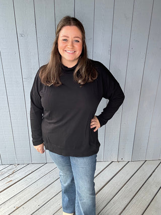 Emerald Mock Neck Pullover