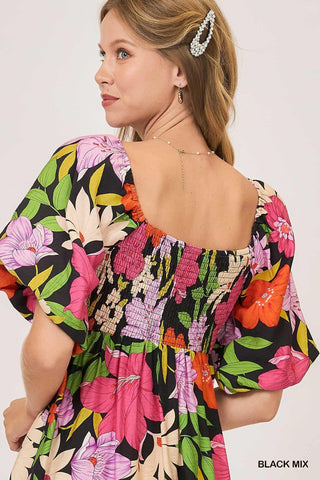 Tropical Dreams Babydoll Dress-Umgee