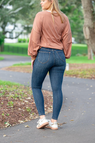 Pull On Skinny Judy Blue Jeans