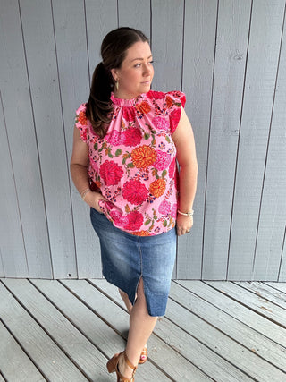 Pink Garden Blouse