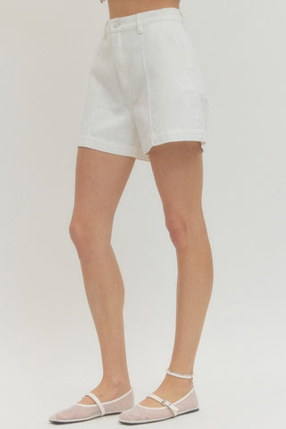 Entro Solid Woven Shorts