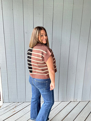 Tri Color Quarter Zip